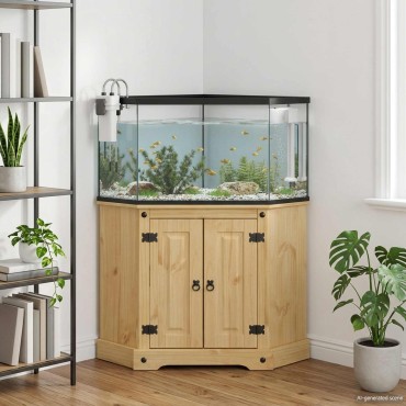 vidaXL Βάση ενυδρείου CORONA Καφέ 70 x 70 x 73 cm 300 κιλά