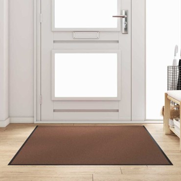 vidaXL Χαλάκι Εξώπορτας Καφέ και Μαύρο 120 x 180 cm 100% Πολυαμίδιο
