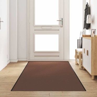 vidaXL Χαλάκι Εξώπορτας Καφέ και Μαύρο 120 x 350 εκ 100% Πολυαμίδιο