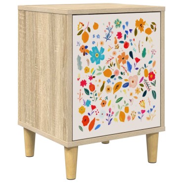 vidaXL Κομοδίνο MAINZ Sonoma Δρυς 36x33x50cm Επεξεργασμένο Ξύλο 1 τεμ.