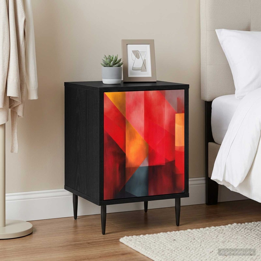 vidaXL Κομοδίνο HEESCH 2 τεμ. Μαύρη Δρυς 36x33x51cm