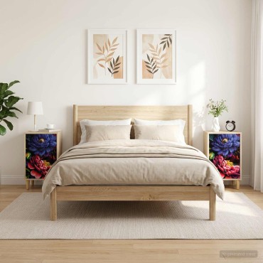 vidaXL Κομοδίνο KIEL 2 τεμ. Sonoma Δρυς 36x33x60 εκ