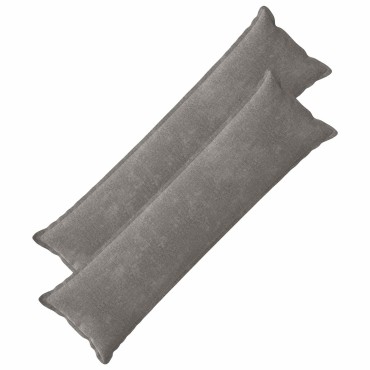 vidaXL Κάλυμμα Μαξιλαριού 2 τμχ. HOUTEN Σκούρο Γκρι 40 x 145 εκ.