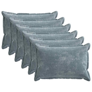 vidaXL Κάλυμμα Μαξιλαριού 6 τμχ. HOUTEN Γαλάζιο 50 x 75 cm