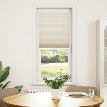 vidaXL Πλισέ ρόλερ σκίασης 60x100cm Κρεμ