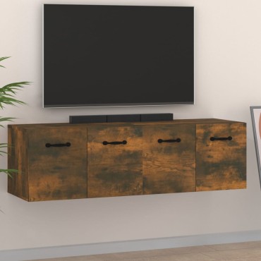 vidaXL Ντουλάπια Τοίχου 2 τεμ. Καπνιστή δρυς 80x35x36,5cm Επεξ. Ξύλο