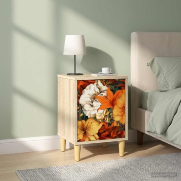vidaXL Κομοδίνο GENNEP 2 τεμ. Sonoma Δρυς 36x33x50cm
