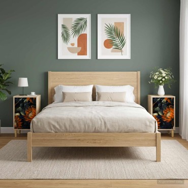 vidaXL Κομοδίνο LOCHEM 2 τεμ. Sonoma Δρυς 36x33x60 εκ