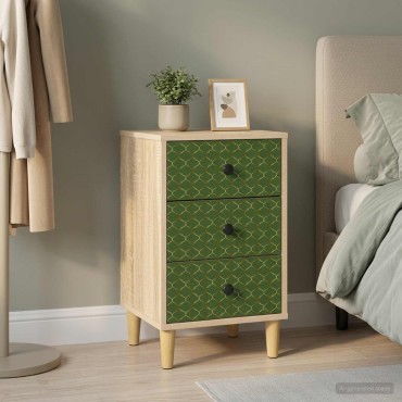 vidaXL Κομοδίνο GELEEN Sonoma Δρυς 36x33x60cm Επεξεργασμένο Ξύλο 1 τεμ.