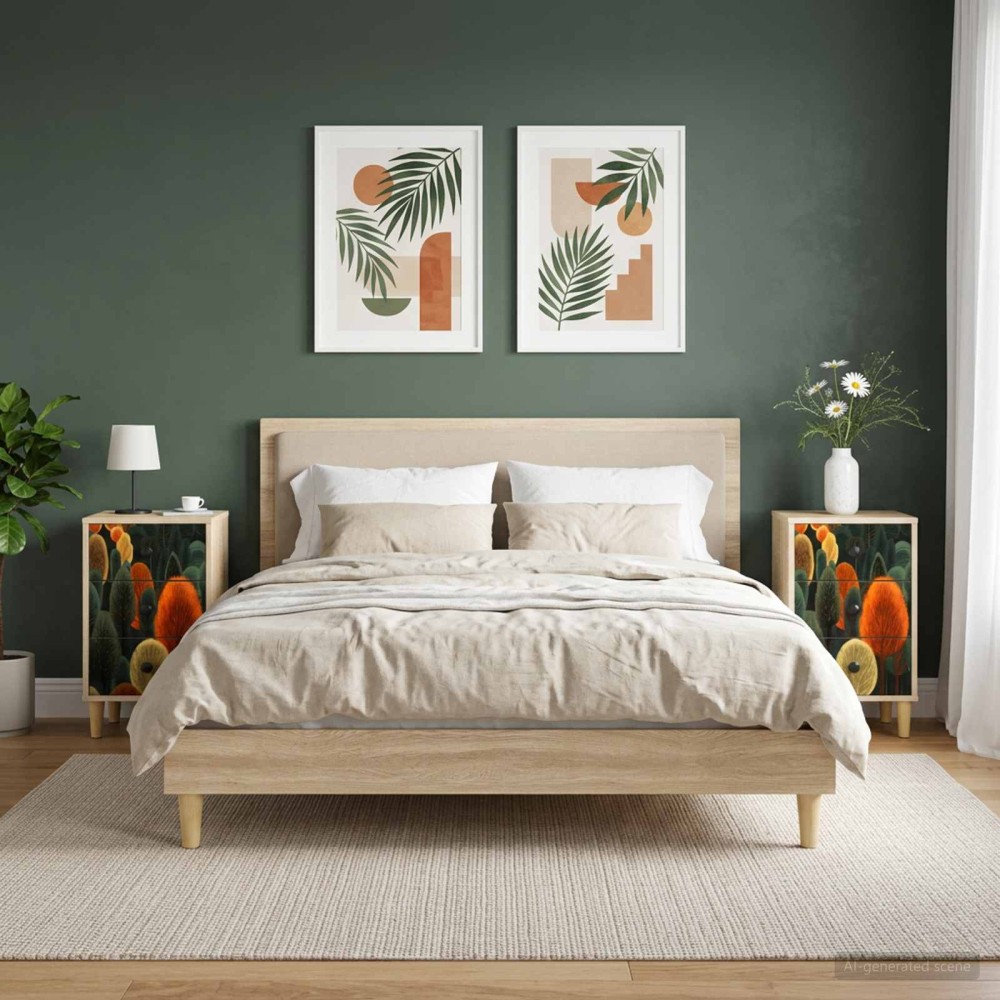 vidaXL Κομοδίνο ZAANDAM 2 τεμ. Sonoma Δρυς 36x33x60 εκ