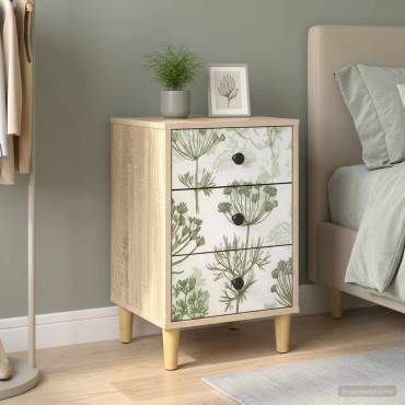 vidaXL Κομοδίνο GOTHA Sonoma Δρυς 36x33x60cm Επεξεργασμένο Ξύλο 1 τεμ.