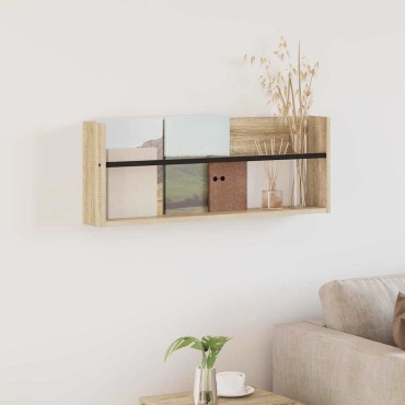 vidaXL Ράφι Περιοδικών Δρύς Sonoma 80x12x30cm Επεξεργασμένο Ξύλο 1 τεμ.
