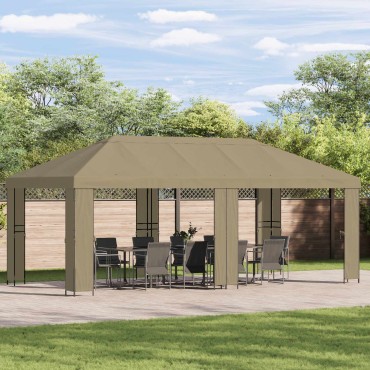 vidaXL Κάλυμμα Γκαζebo 6 x 3 m Μπεζ Πολυεστέρας 190 gsm