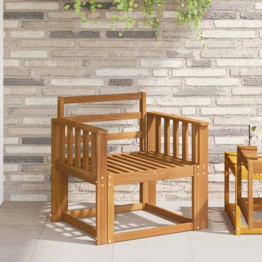 vidaXL Κάθισμα 2 τεμ. Καφέ 60x6x61cm Στερεό Ξύλο Ακακίας