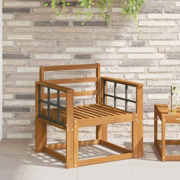 vidaXL Κάθισμα 2 τεμ. Φυσικό 60x6x61cm Στερεό Ξύλο Ακακίας