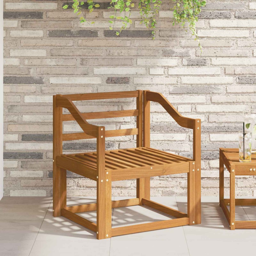 vidaXL Κάθισμα 2 τεμ. Φυσικό 59x4x73cm Στερεό Ξύλο Ακακίας