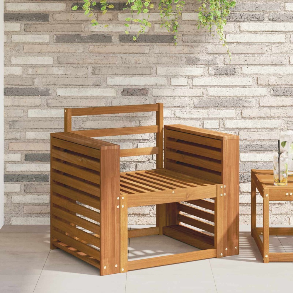 vidaXL Μπάρες 2 τεμ. Καφέ 58.5x10x61cm Στερεό Ξύλο Ακακίας