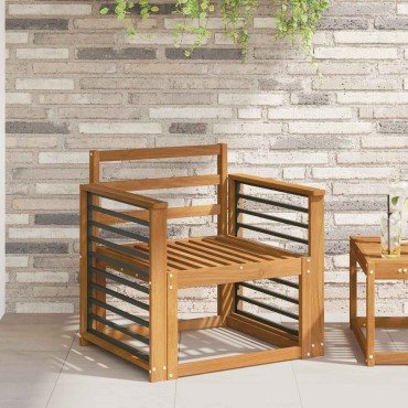 vidaXL Κάθισμα 2 τεμ. Φυσικό 60x6x61cm Στερεό Ξύλο Ακακίας