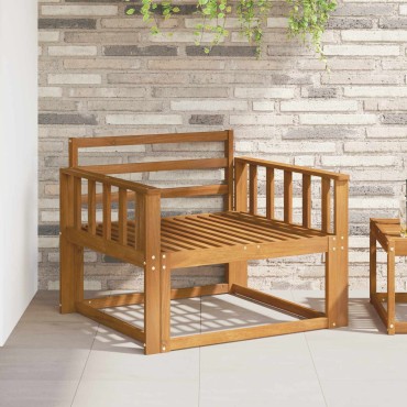 vidaXL Κάθισμα 2 τεμ. Φυσικό 80x6x61cm Στερεό Ξύλο Ακακίας