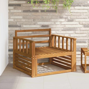 vidaXL Κάθισμα 2 τεμ. Φυσικό 80x6x61cm Στερεό Ξύλο Ακακίας
