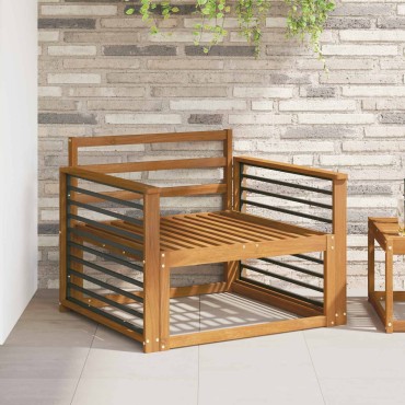 vidaXL Κάθισμα 2 τεμ. Φυσικό 80x6x61cm Στερεό Ξύλο Ακακίας