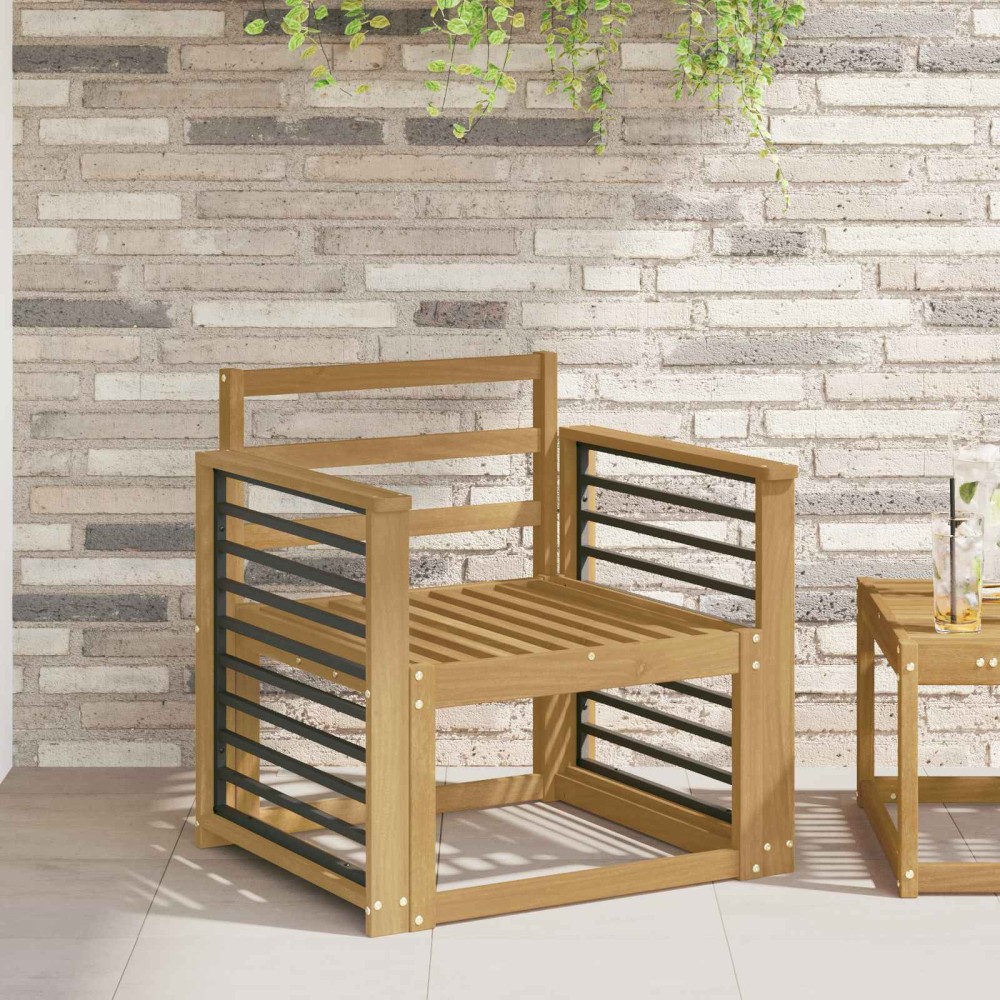 vidaXL Μονάδα μπράτσων 2 τεμ. Λευκό 60x6x61cm Στερεό Ξύλο Ακακίας