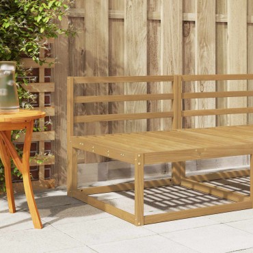vidaXL Μονάδα Πλάτης Λευκό 79x4x73cm Στερεό Ξύλο Ακακίας