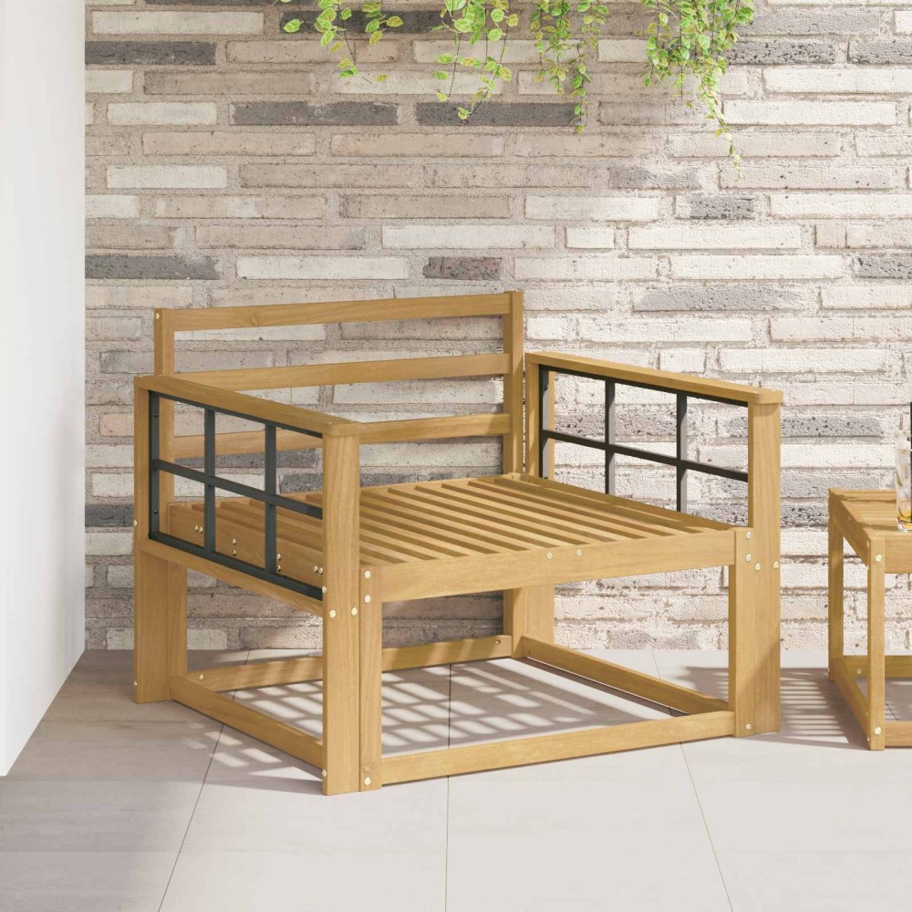vidaXL Μονάδα μπράτσων 2 τεμ. Λευκό 80x6x61cm Στερεό Ξύλο Ακακίας