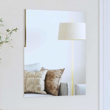 vidaXL Καθρέφτης τοίχου Ορθογώνιος 50 x 60 cm σκληρυμένο γυαλί