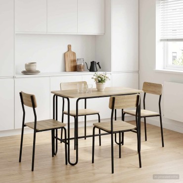vidaXL Τραπεζαρία 100x50x75cm Επεξεργασμένο Ξύλο Sonoma Δρυς 1 τεμ.