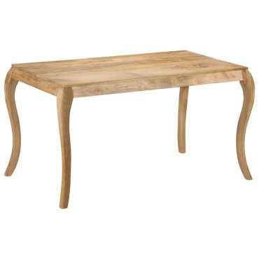 vidaXL Τραπεζαρία 135x75x76cm από Μασίφ Ξύλο Μάνγκο 1 τεμ.