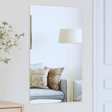 vidaXL Καθρέφτης τοίχου Ορθογώνιος 50 x 80 cm σκληρυμένο γυαλί