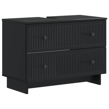 vidaXL Ντουλάπα Νιπτήρα Mπάνιου EDE Μαύρο 82x41x59 εκ
