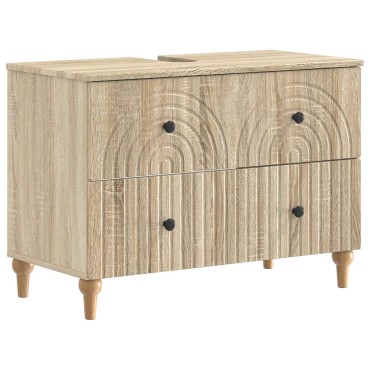 vidaXL Ντουλάπα Νιπτήρα Mπάνιου ALKMAAR Sonoma Δρυς 82x41x59 εκ