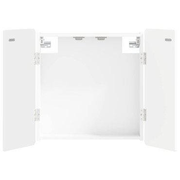 vidaXL Ντουλάπα Πινάκων Βελών ZWOLLE Λευκό 52,5 x 10,5 x 57,5 εκ