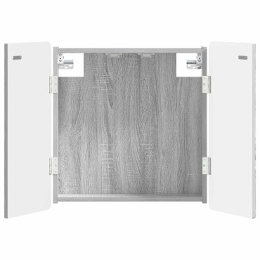 vidaXL Ντουλάπα Πινάκων Βελών ZWOLLE Γκρι Sonoma 52,5 x 10,5 x 57,5 εκ
