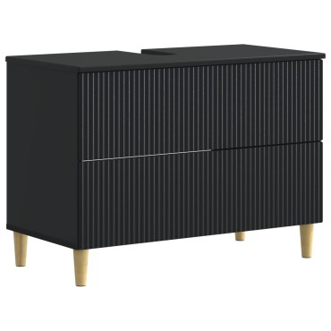 vidaXL Ντουλάπα Νιπτήρα Mπάνιου ARNHEM Μαύρο 82x41x59 εκ