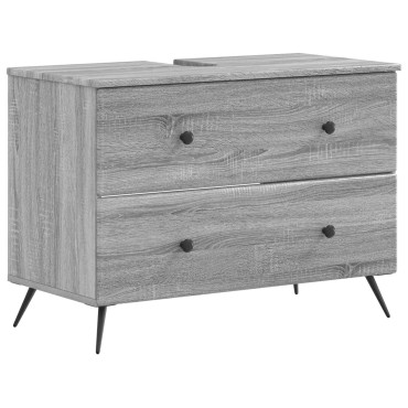 vidaXL Ντουλάπα Νιπτήρα Mπάνιου BREDA Γκρι Sonoma 82x41x59 εκ