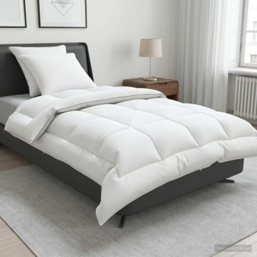 vidaXL Σέτ Παπλώματος και Μαξιλαριού 3 τμχ. 155x220 εκ Χειμώνας Μαλλί