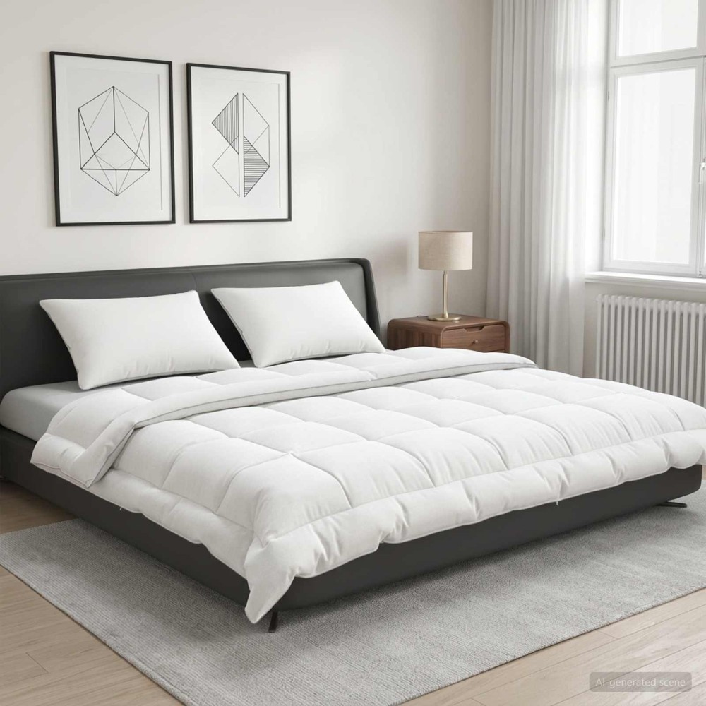 vidaXL Πάπλωμα TRIER 200x200 εκ 4 Εποχές 220 GSM Λευκό Υποαλλεργικό