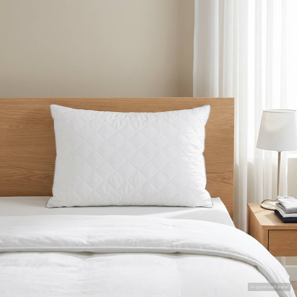 vidaXL Μαξιλάρι FULDA 60 x 70 cm 100% Πούπουλο και φτερό χήνας Λευκό