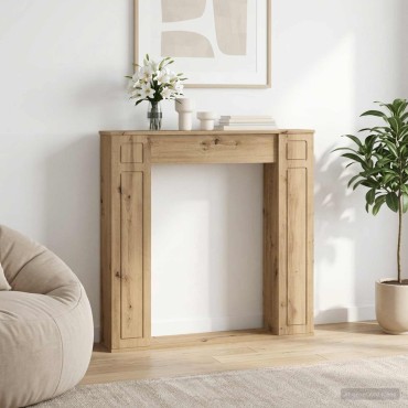 vidaXL Περίβλημα τζακιού Artisan Δρυς 100 x 20 x 100 cm