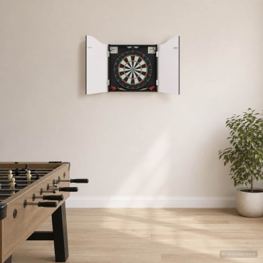 vidaXL Ντουλάπα Πινάκων Βελών Μαύρο 56 x 12 x 63 εκ Επεξεργασμένο Ξύλο