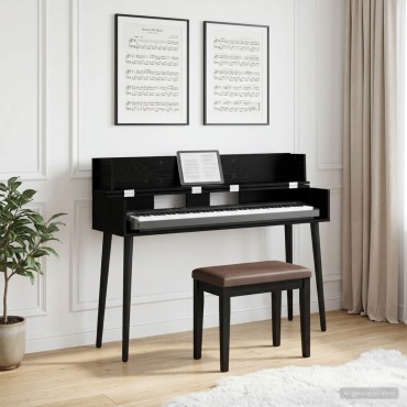 vidaXL Γραφείο Στούντιο Μαύρη Δρυς 130 x 40 x 19,5 εκ.