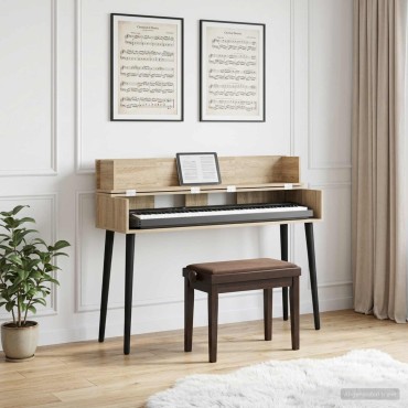 vidaXL Γραφείο Στούντιο Sonoma Δρυς 130 x 40 x 19,5 εκ.