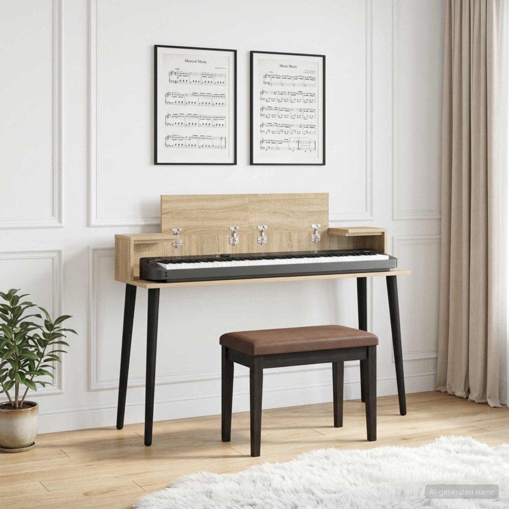 vidaXL Γραφείο Στούντιο Sonoma Δρυς 152 x 36 x 19,5 εκ.