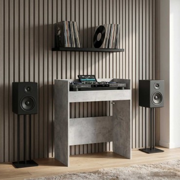 vidaXL Πίνακας DJ Γκρι Σκυροδέματος 102x45x102cm 1 τεμ.