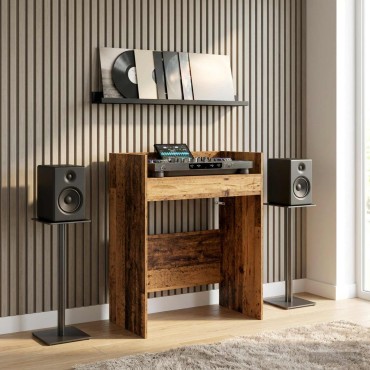 vidaXL Πίνακας DJ Παλαιωμένο ξύλο 102x45x102cm 1 τεμ.