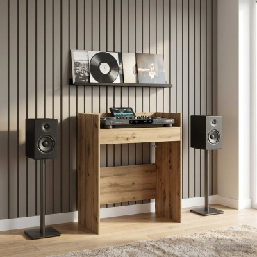 vidaXL Πίνακας DJ Artisan Δρυς 102x45x102cm Επεξεργασμένο Ξύλο 1 τεμ.