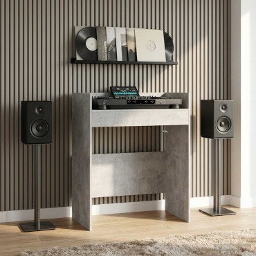 vidaXL Πίνακας DJ Γκρι Σκυροδέματος 82x45x102cm 1 τεμ.
